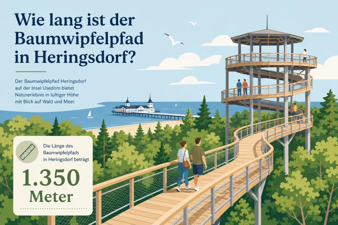 Wie lang ist der Baumwipfelpfad in Heringsdorf?