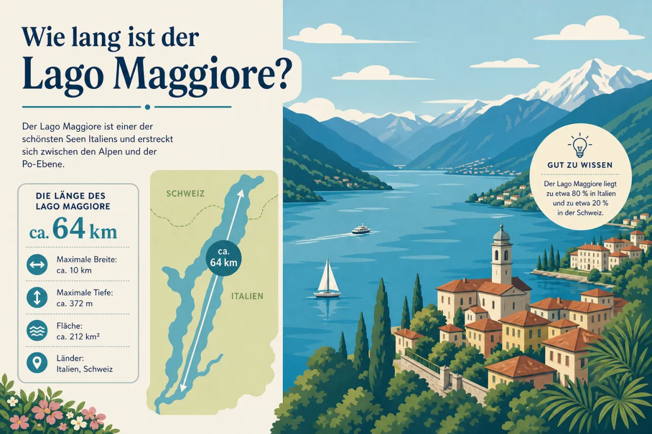 Wie lang ist der Lago Maggiore?