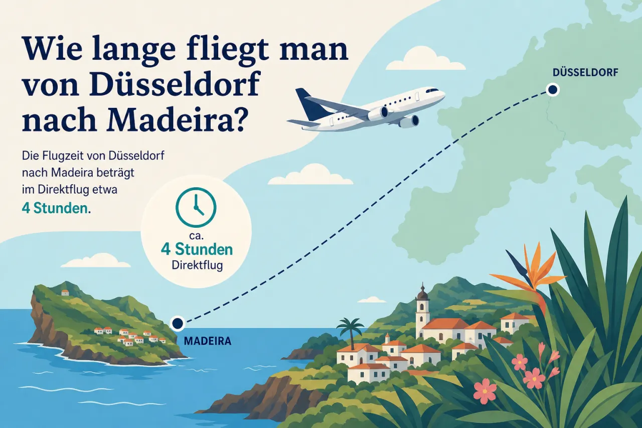 Wie lange fliegt man von Düsseldorf nach Madeira?