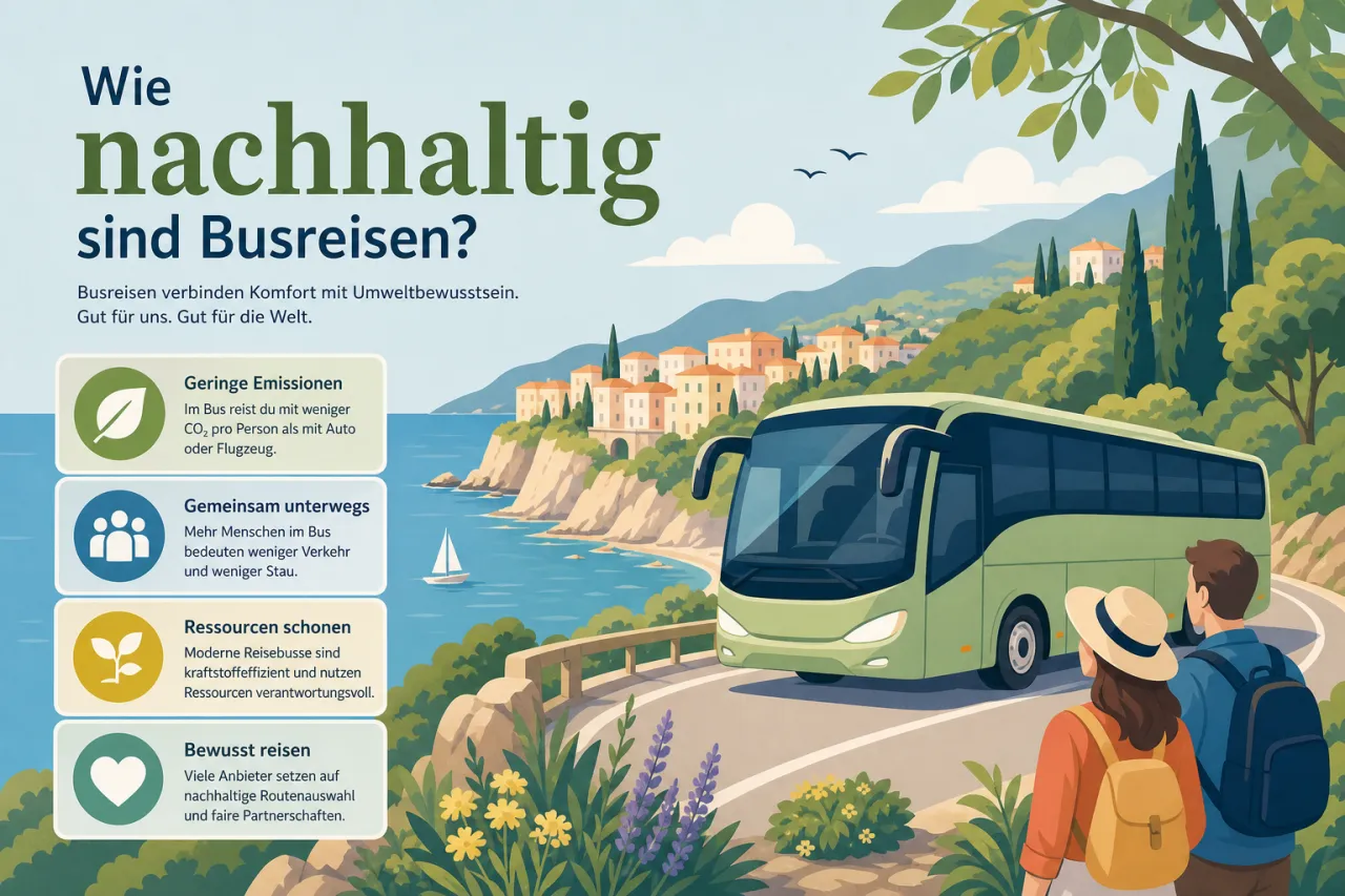 Wie nachhaltig sind Busreisen?