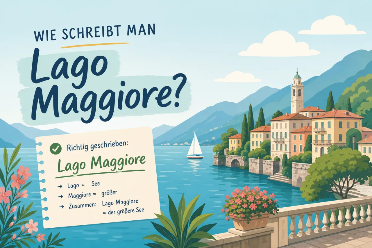 Wie schreibt man "Lago Maggiore"?