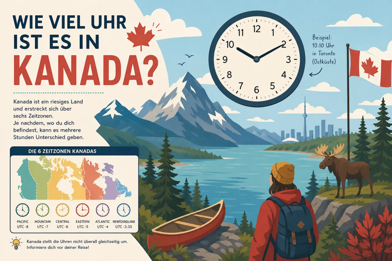 Wie viel Uhr ist es in Kanada?