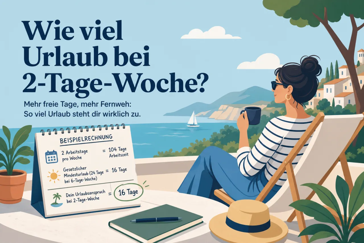 Wie viel Urlaub bei 2-Tage-Woche?