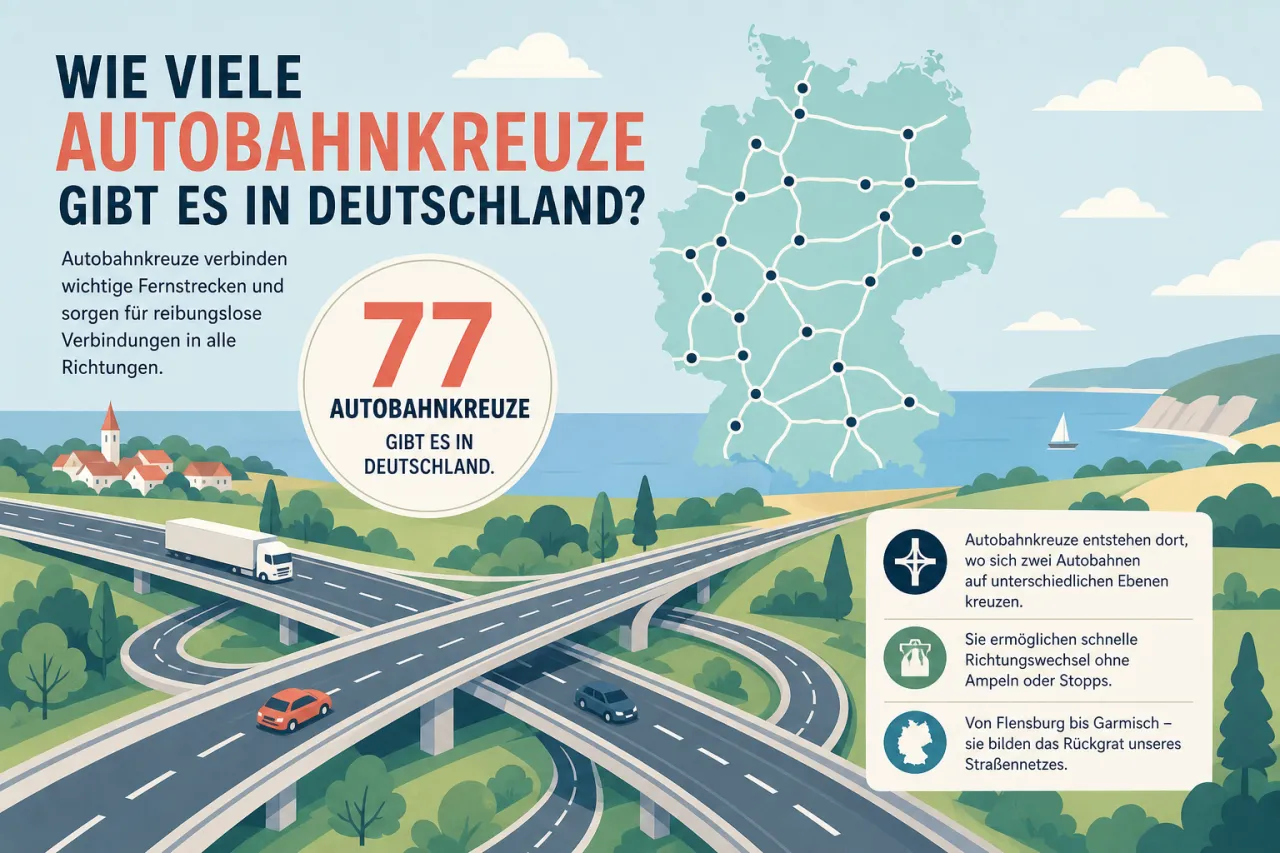 Wie viele Autobahnkreuze gibt es in Deutschland?