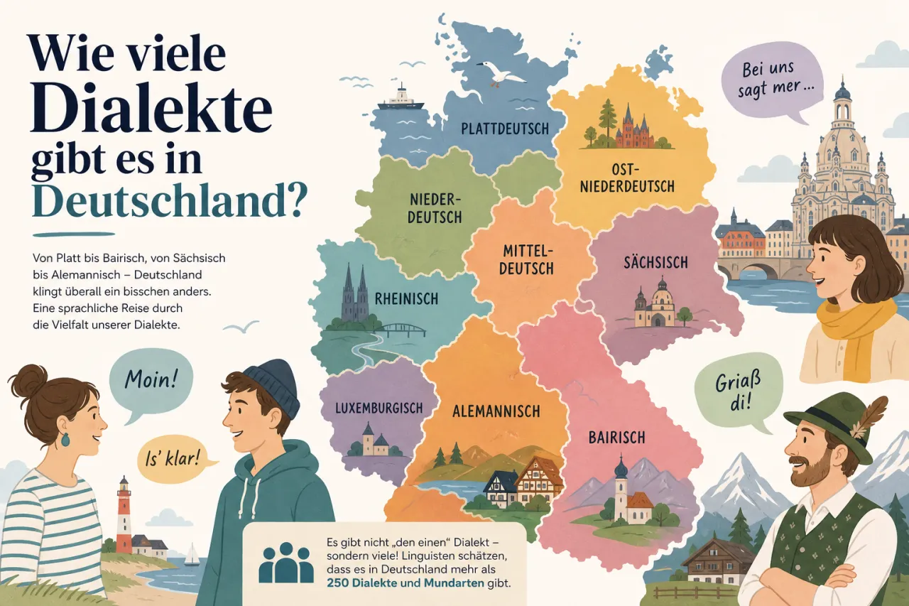 Wie viele Dialekte gibt es in Deutschland?