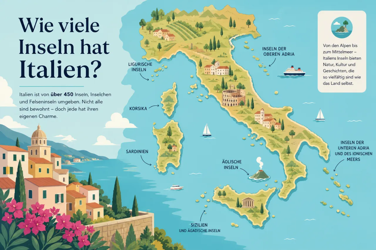 Wie viele Inseln hat Italien?
