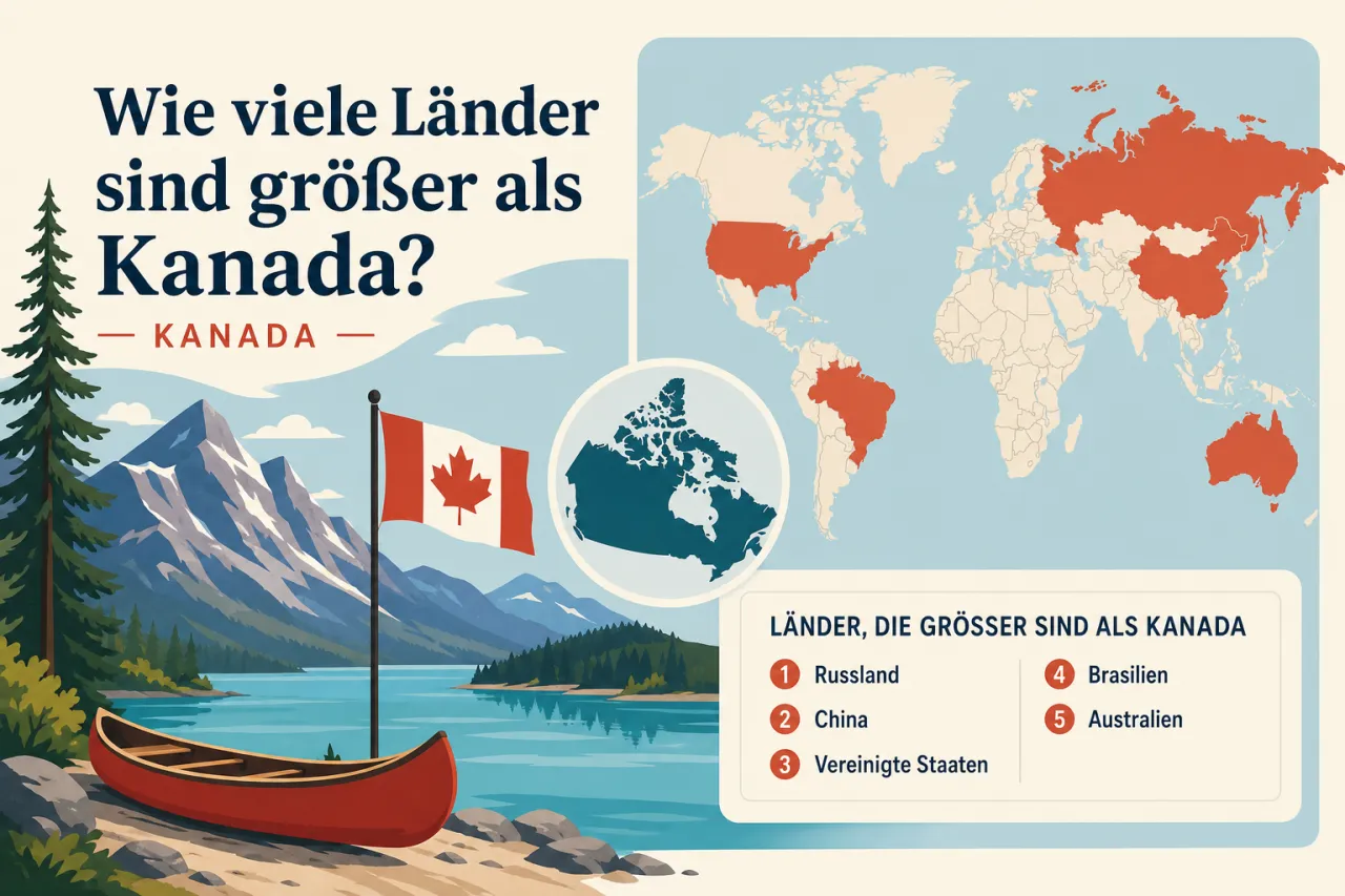Wie viele Länder sind größer als Kanada?