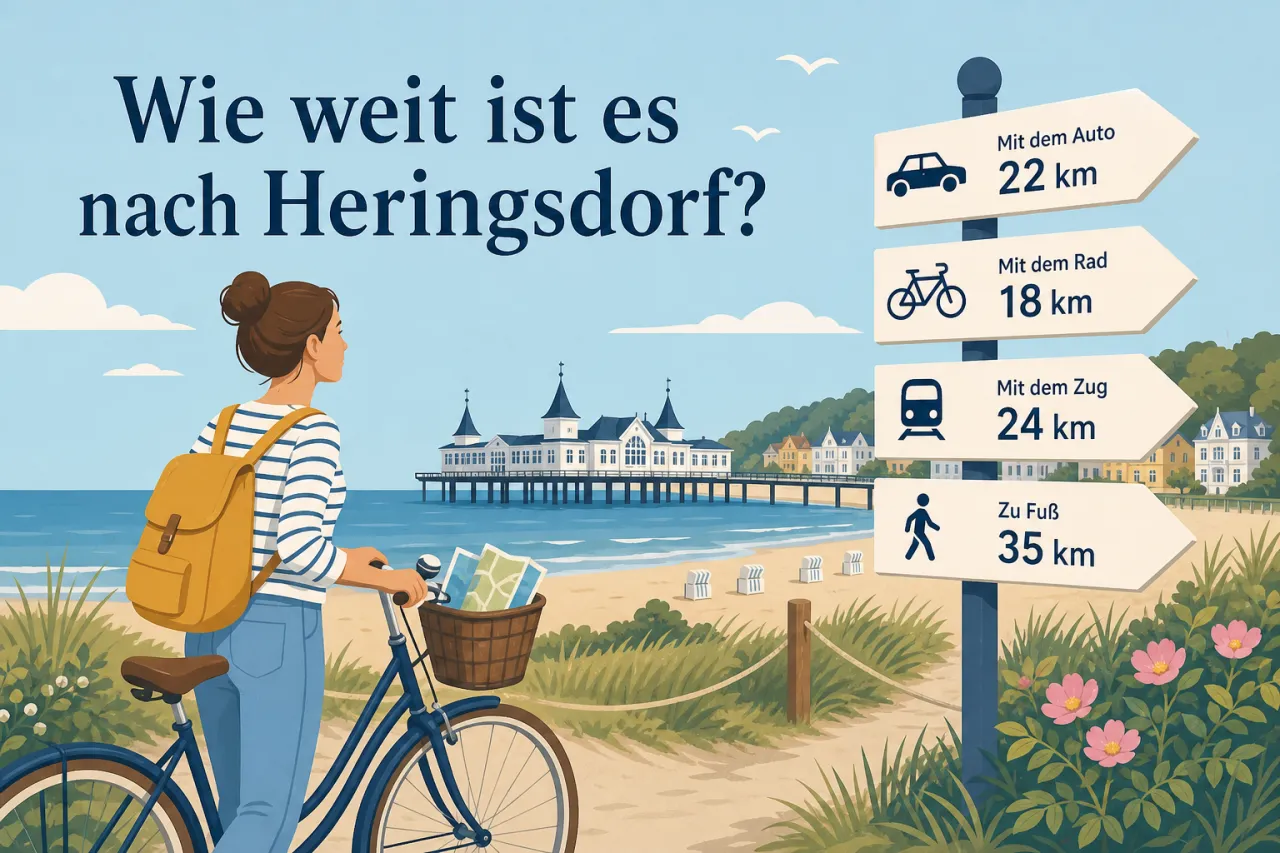 Wie weit ist es nach Heringsdorf?