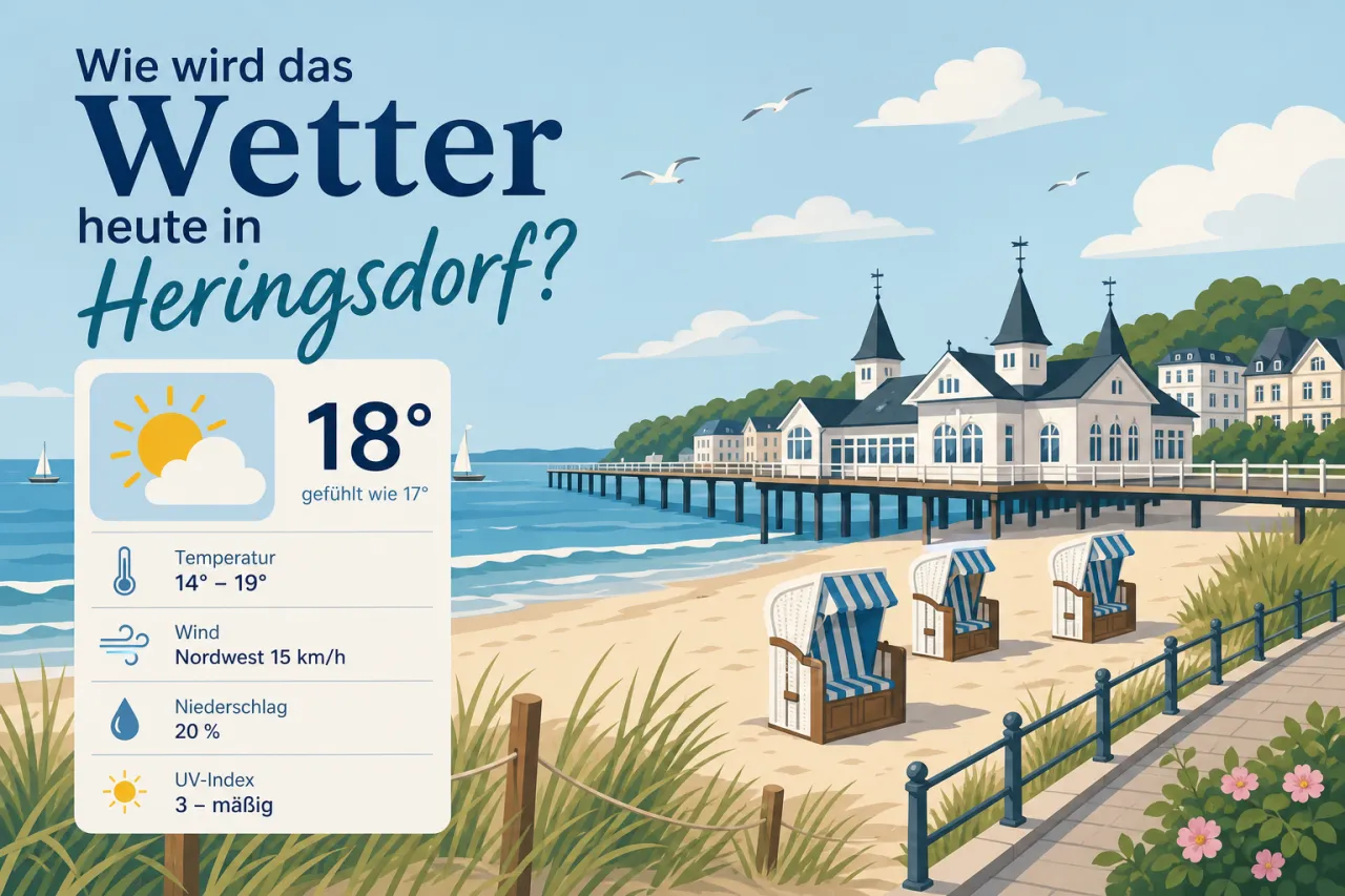 Wie wird das Wetter heute in Heringsdorf?