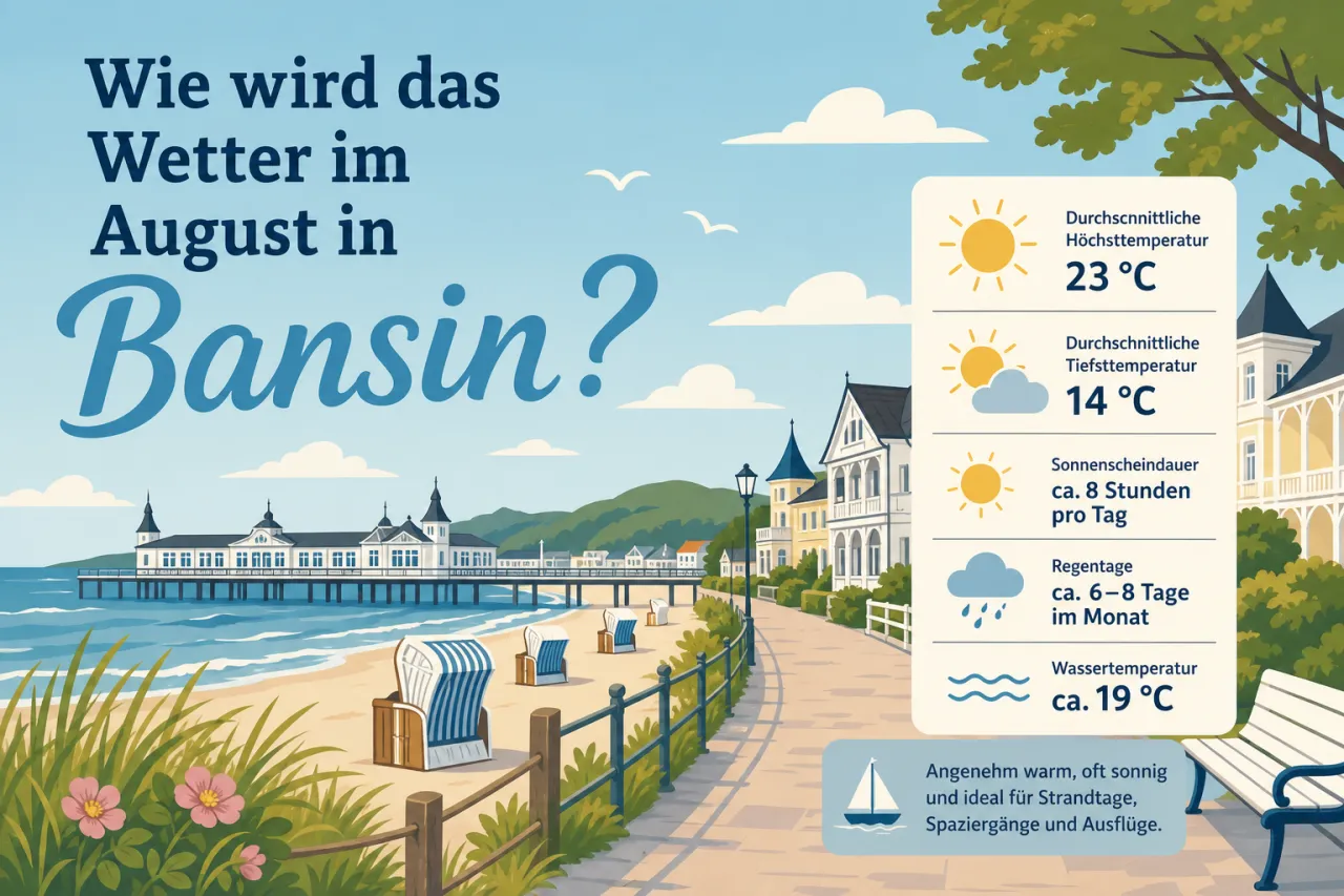 Wie wird das Wetter im August in Bansin?