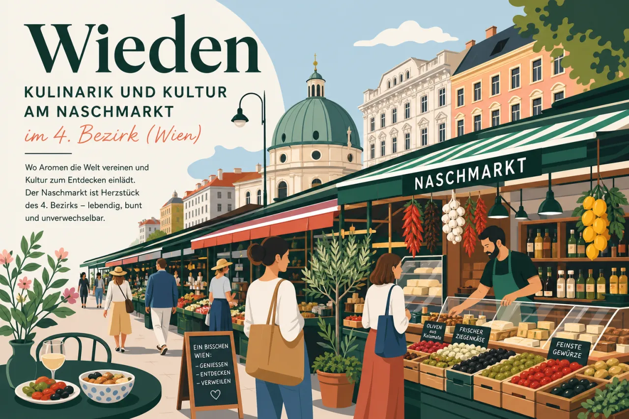 Wieden: Kulinarik und Kultur am Naschmarkt im 4. Bezirk