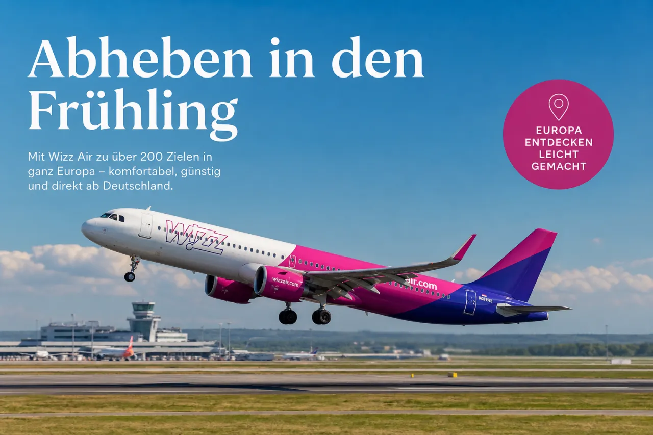 Wizz Air meldet starke Betriebszahlen für die ersten vier Monate 2026