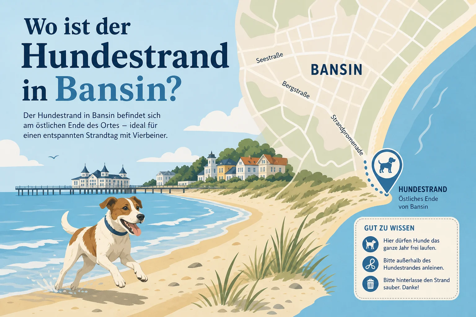 Wo ist der Hundestrand in Bansin?