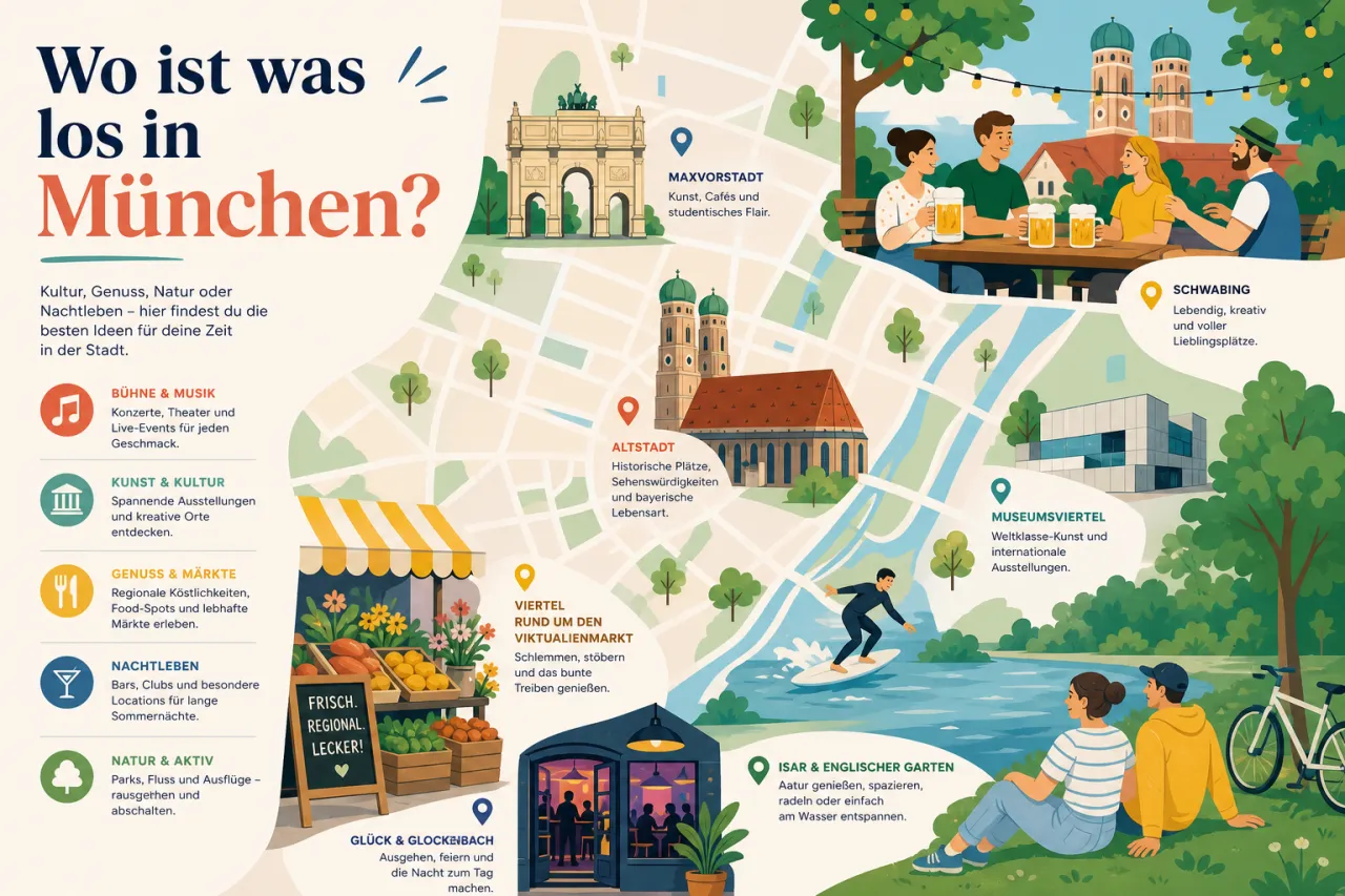 Wo ist was los in München?