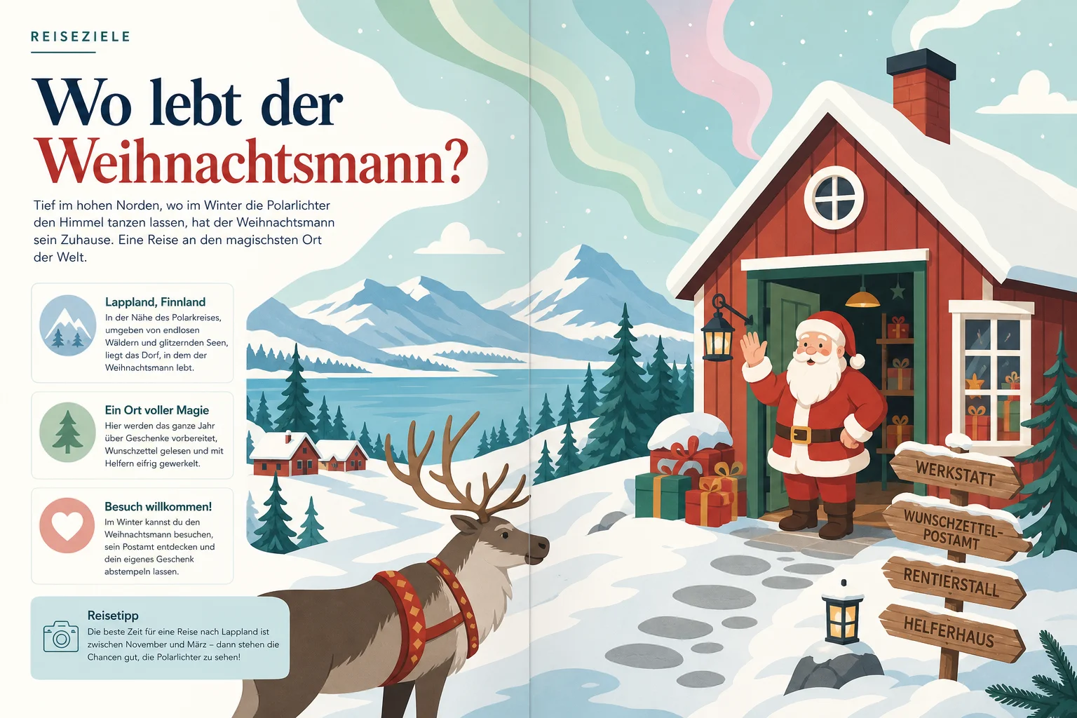 Wo lebt der Weihnachtsmann?