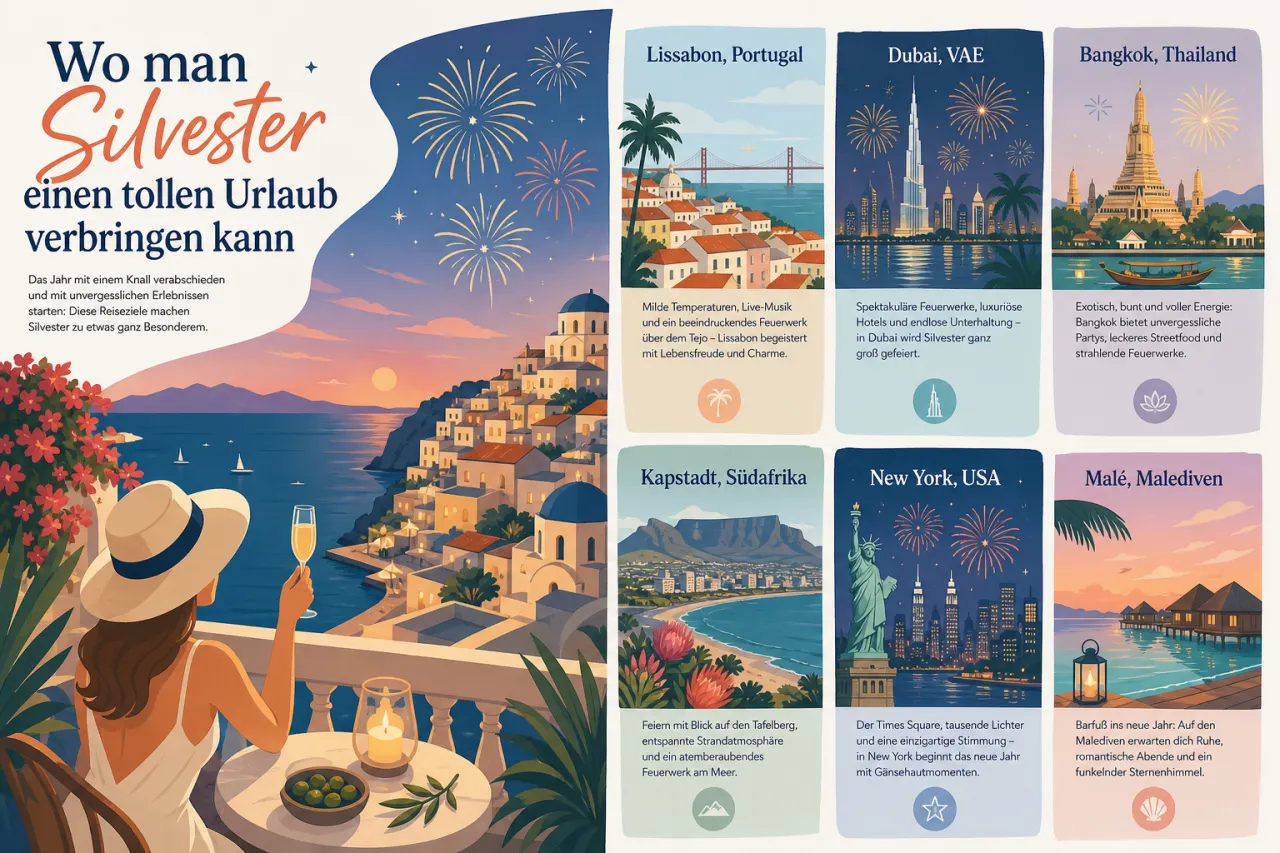 Wo man Silvester einen tollen Urlaub verbringen kann