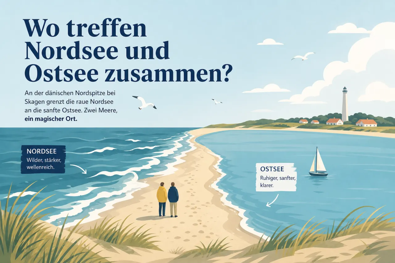 Wo treffen Nordsee und Ostsee zusammen?