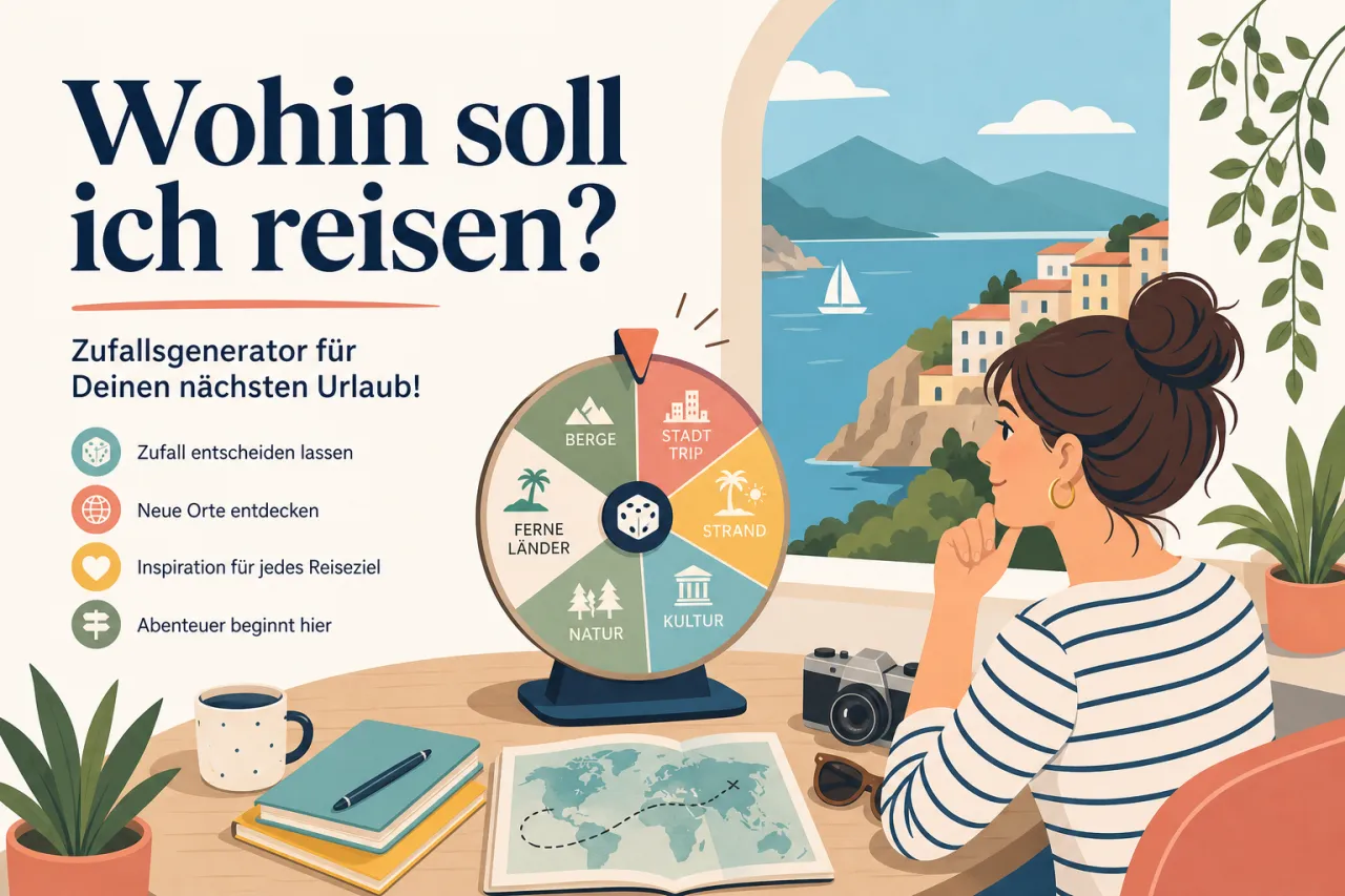 Wohin soll ich reisen? - Zufallsgenerator für Deinen nächsten Urlaub!