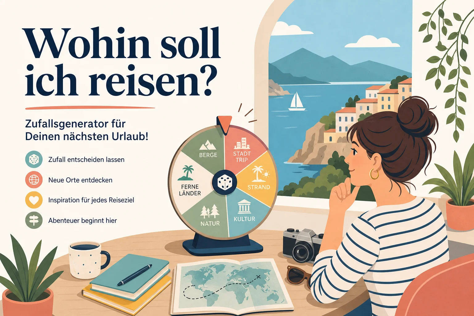 Wohin soll ich reisen? - Zufallsgenerator für Deinen nächsten Urlaub!