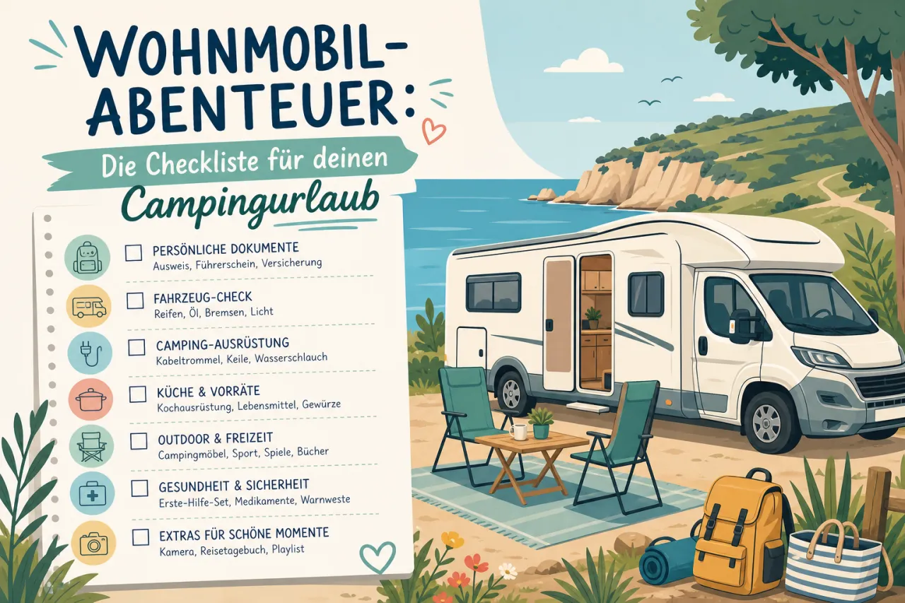 Wohnmobil-Abenteuer: Die Checkliste für deinen Campingurlaub