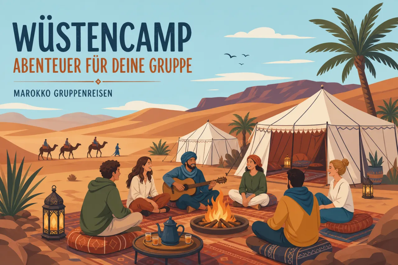 Wüstencamp Abenteuer für deine Gruppe in der Erg Chebbi