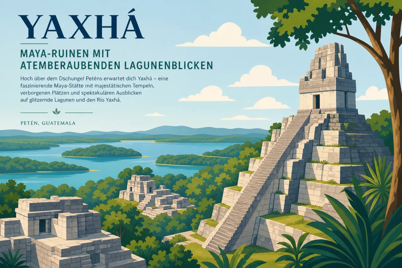 Yaxhá: Maya-Ruinen mit Lagunenblicken in Guatemala
