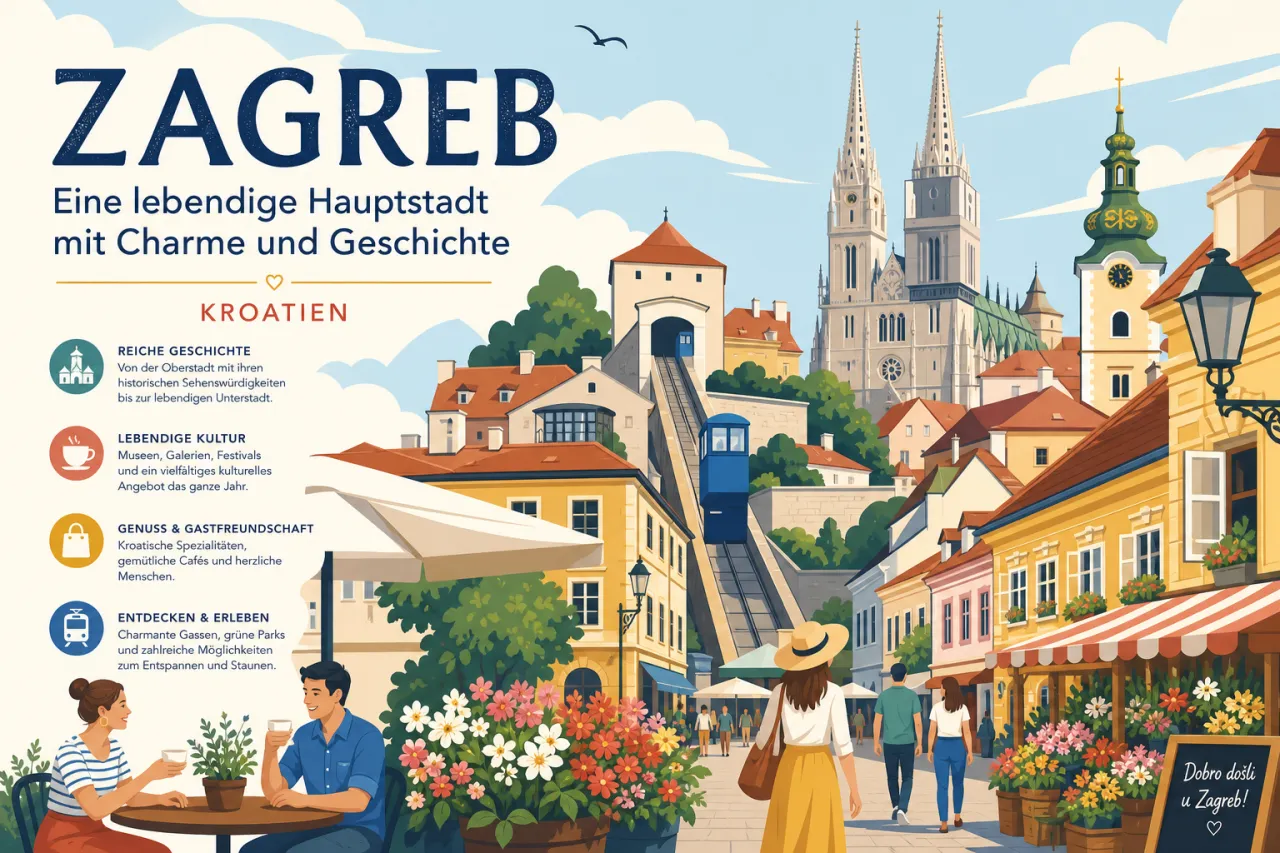 Zagreb — Eine lebendige Hauptstadt mit Charme und Geschichte