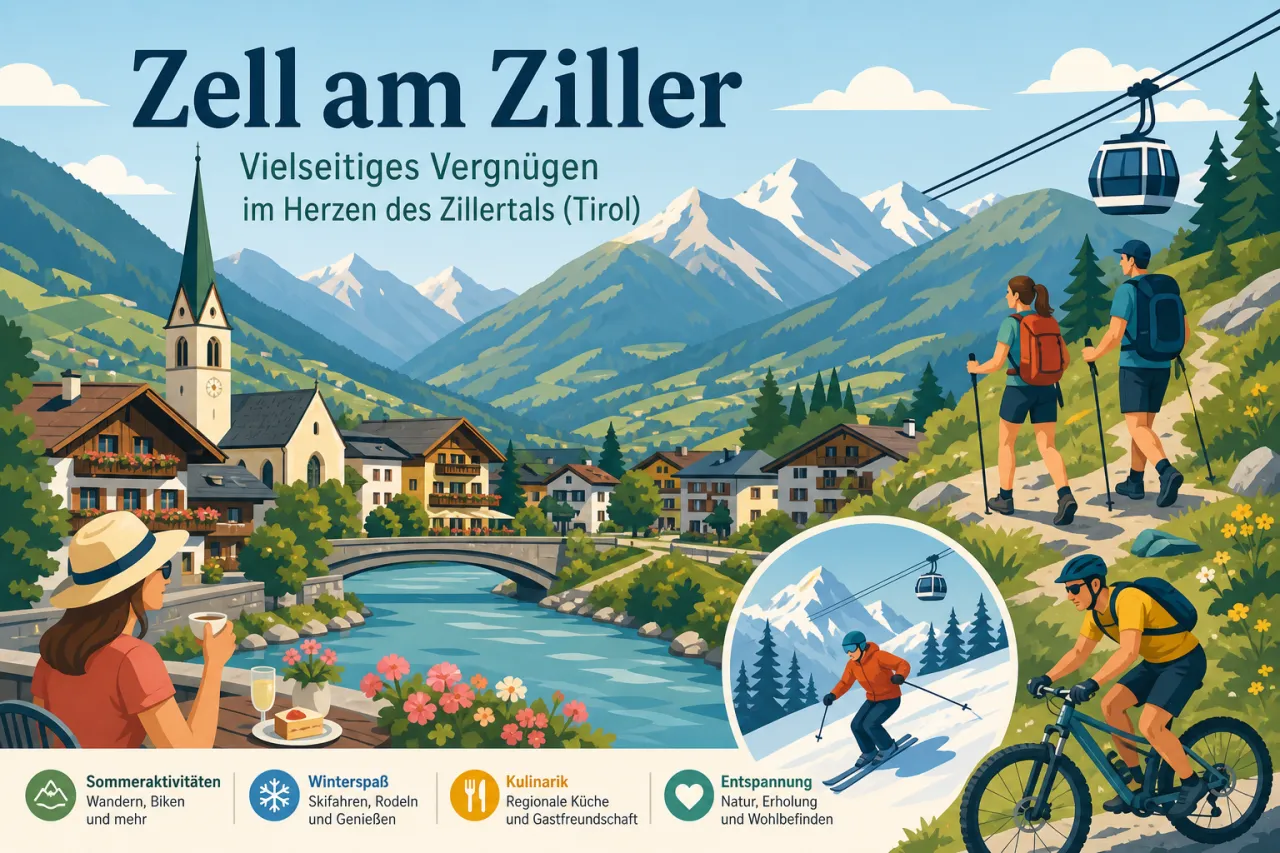 Zell am Ziller: Vielseitiges Vergnügen im Herzen des Zillertals