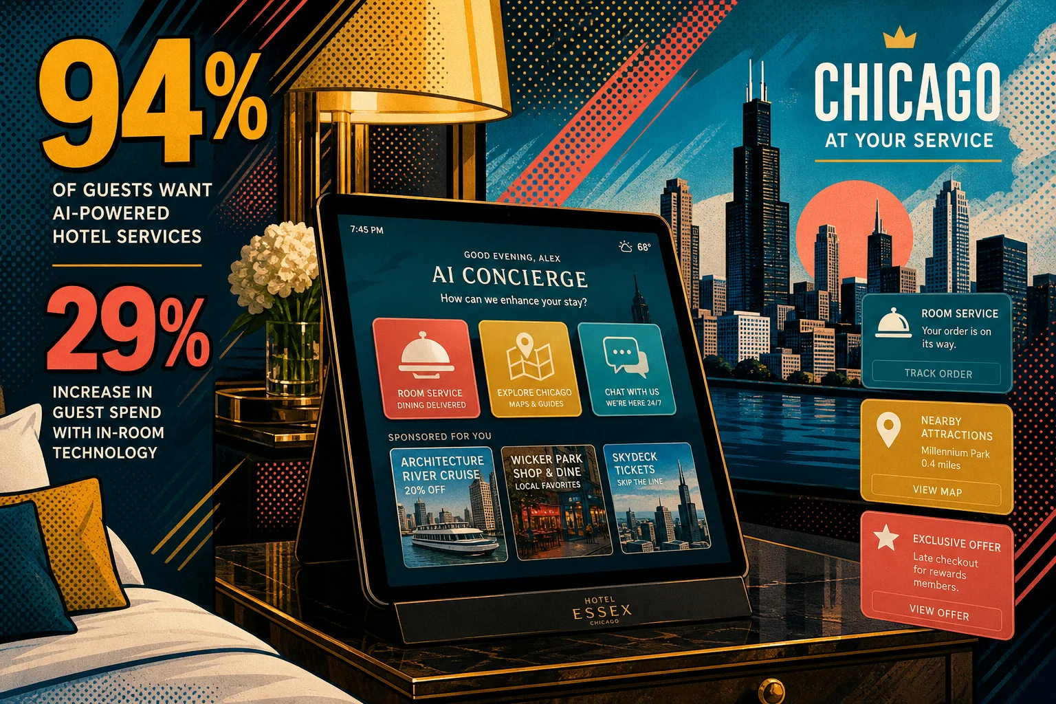 Zimmer-Tablets mit KI-Concierge: 94 % Nutzungsrate im Luxushotel-Test