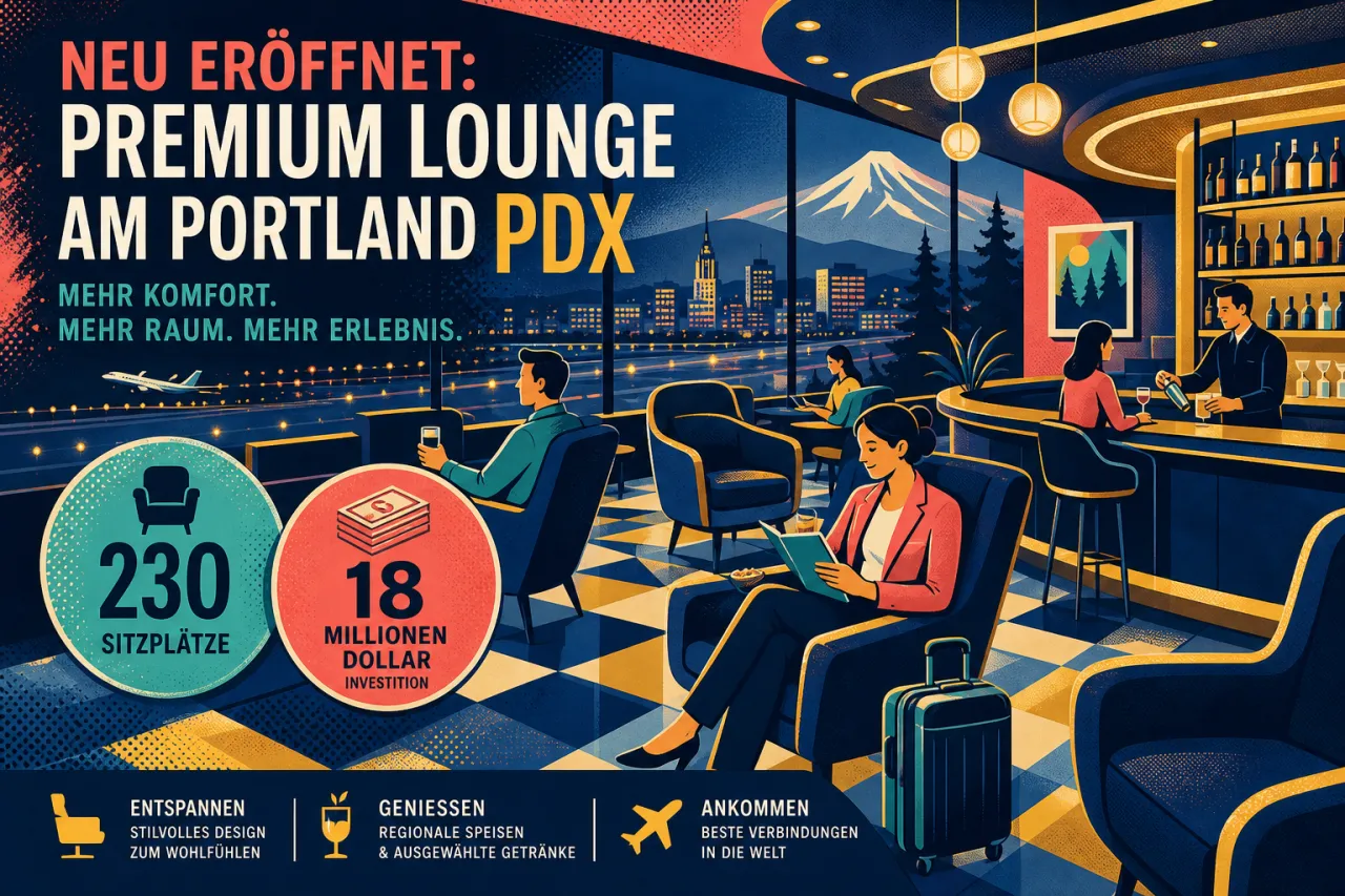 Alaska Airlines eröffnet neue Lounge in Portland