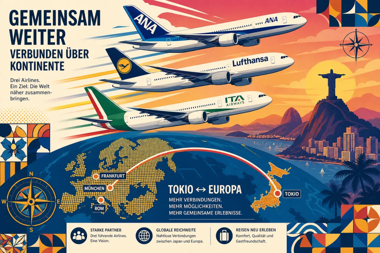 ANA, Lufthansa Group und ITA: Joint Venture wächst