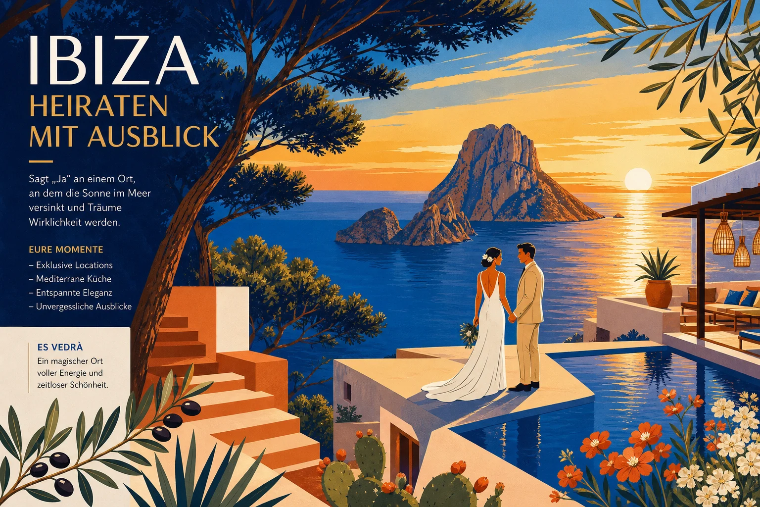 Bohemian Destination Weddings im 7Pines Resort Ibiza