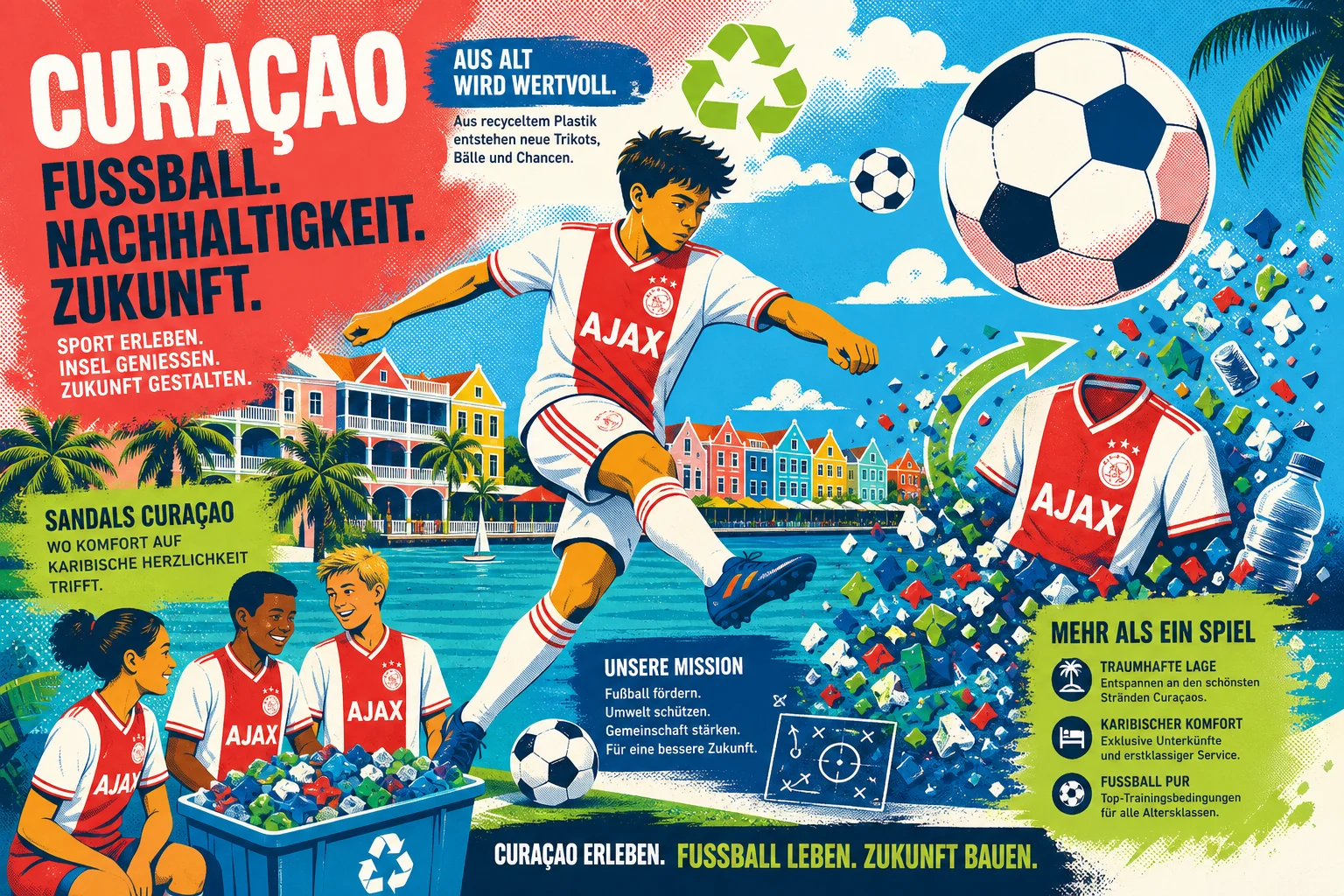 Curaçao: Sandals bringt Fußball und Recycling zusammen