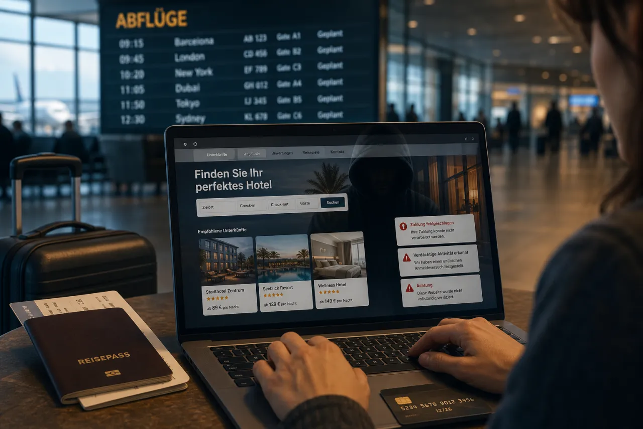 Cyberangriffe auf Urlauber: So schützt du dich bei der Buchung