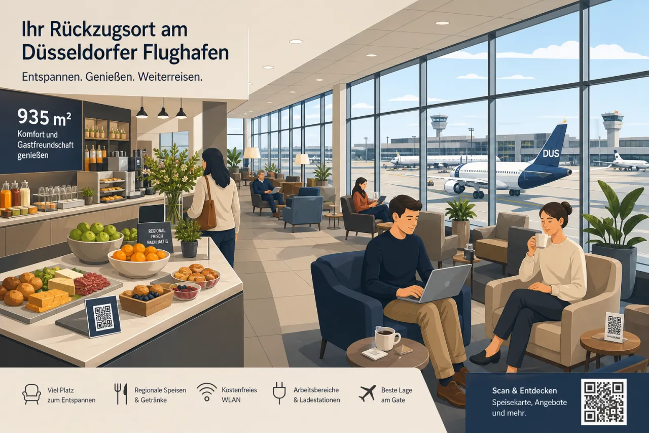 DUS Airport Lounges: Klüh Catering bleibt bis 2028