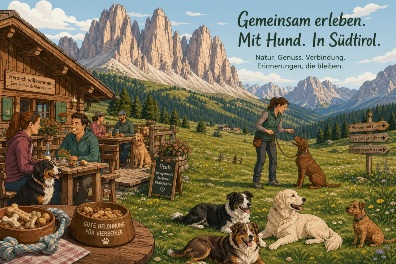 Gompm Alm in Südtirol: Urlaub mit Hund und Training