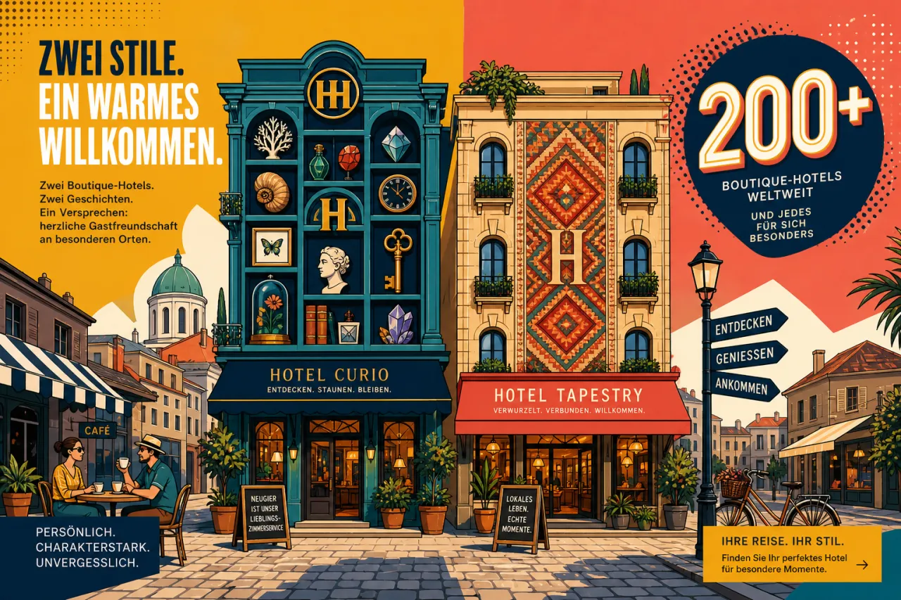 Hilton Curio und Tapestry: 200 Hotels je Marke
