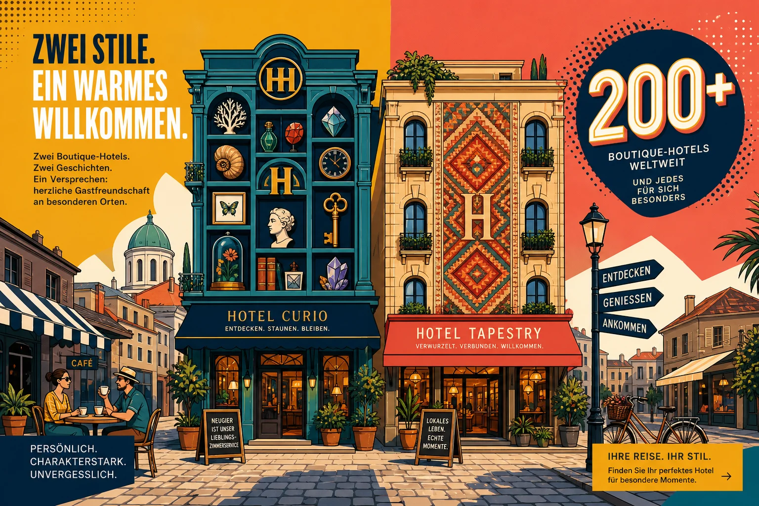 Hilton Curio und Tapestry: 200 Hotels je Marke