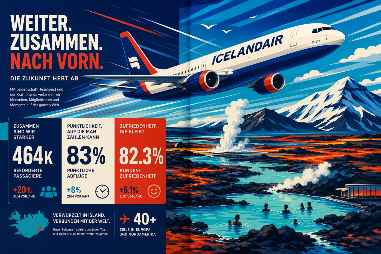 Icelandair meldet Rekord-Auslastung im Mai