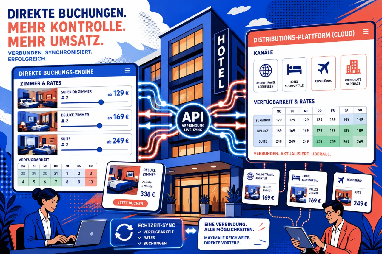 Mirai und STAAH koppeln Buchungssysteme für Hotels