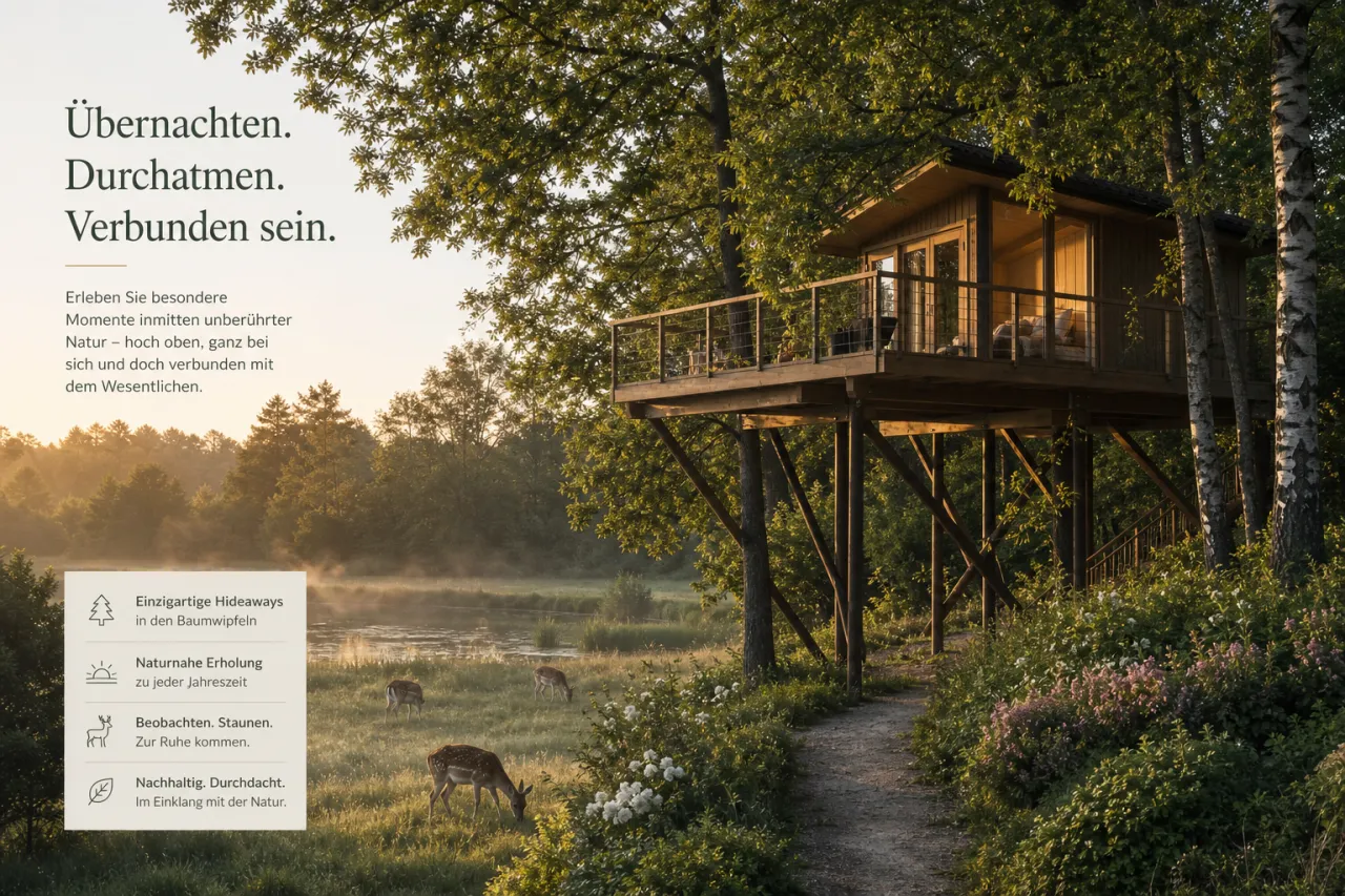 Ostsee Baumhaushotel in Wangels: Baumhäuser an der Küste