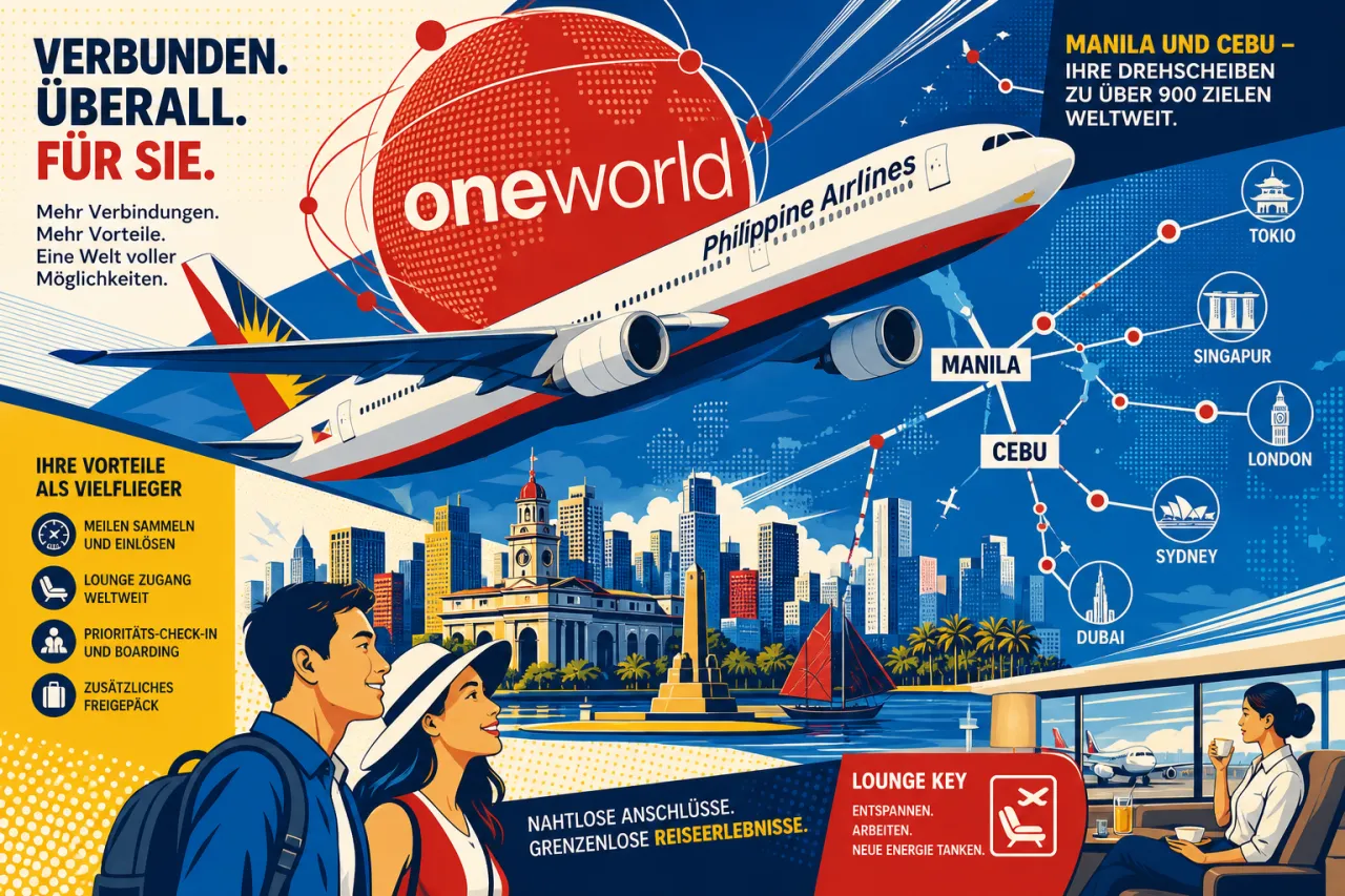 Philippine Airlines tritt oneworld bei: Das ändert sich
