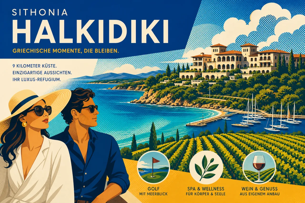 Porto Carras Grand Resort öffnet 2026 neu: Halkidiki mit Privatstrand, Wein und Golf