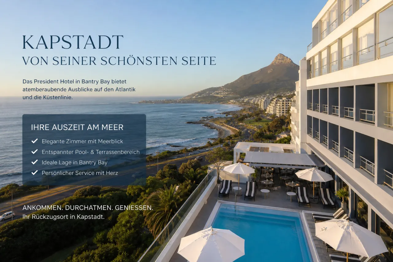 President Hotel Cape Town: Glamour an der Atlantikküste