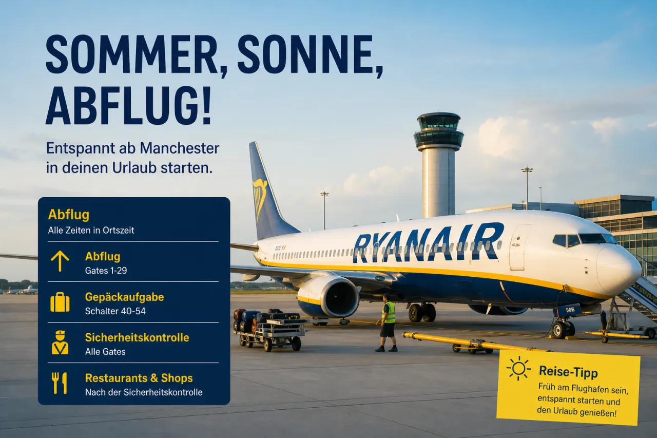 Ryanair startet neue Sommerflüge ab Manchester
