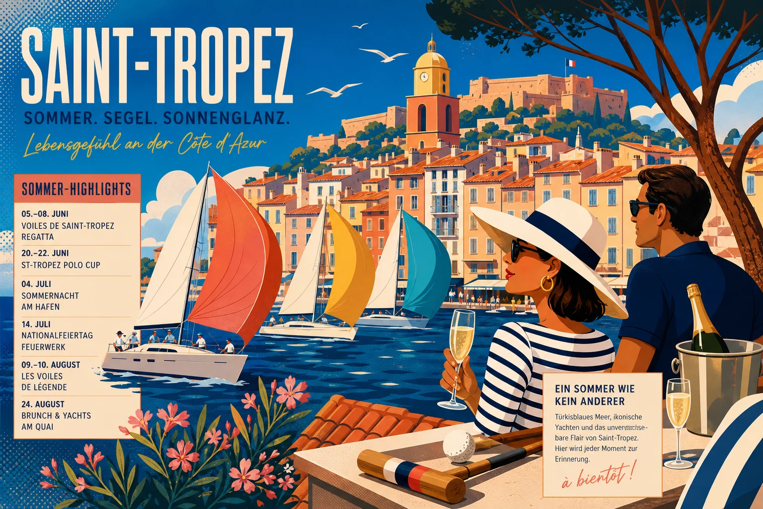 Saint-Tropez im Sommer: Events, Regatten, Hotels