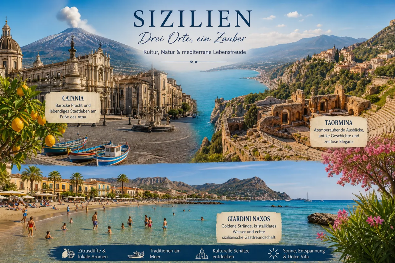Siziliens Ostküste: Catania, Taormina und Giardini Naxos
