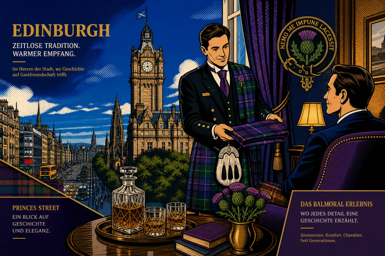 The Balmoral startet „Be a Scot for the Day“