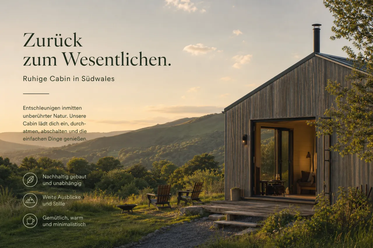 Unplugged eröffnet erste Cabins in Südwales bei Cardiff