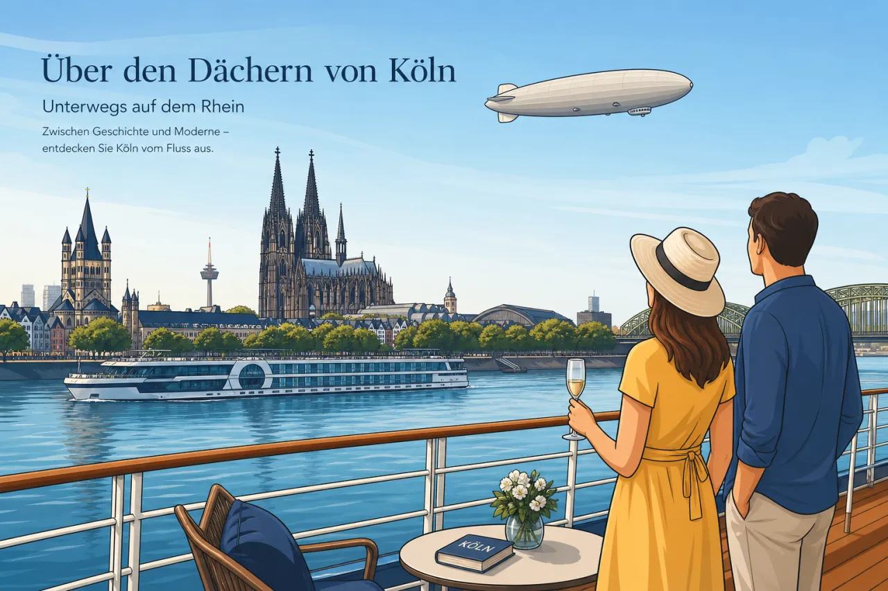 Viking-Zeppelin über Deutschland als neuer Ausflug auf Rhein-Flussreisen